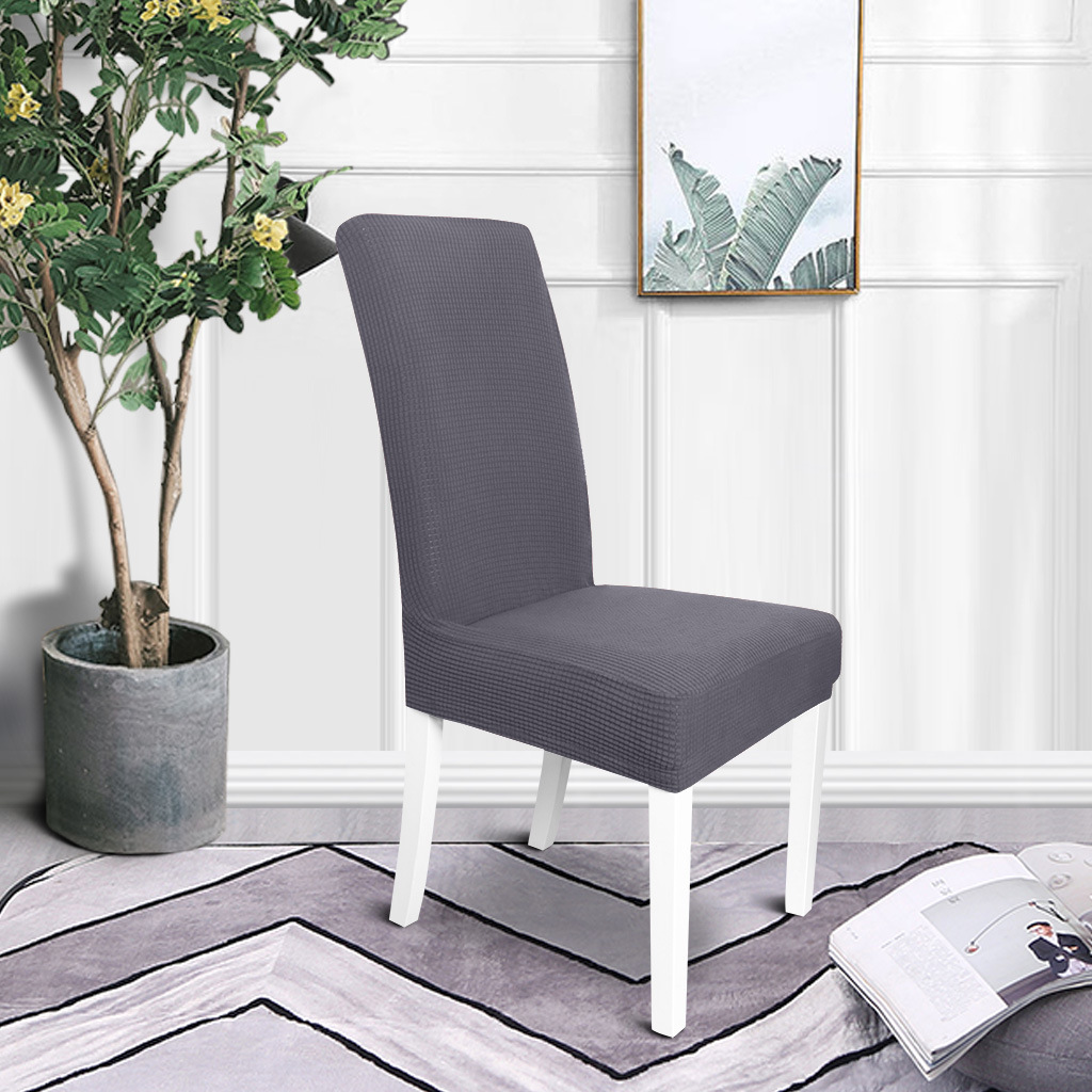 Transfronterizo al por mayor elástico agitado cubierta de silla de terciopelo general color sólido engrosado fábrica de cubierta de silla de restaurante hotel