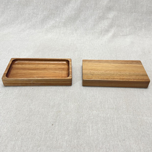 Wooden Acacia Wood Serving Tray Wooden Serving Tray Platter Breakfast on Bed Decorative Wooden Organizing Tray