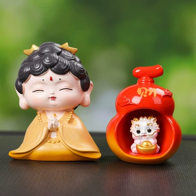 Car Accessories Dashboard Combination | Car ornaments - gourd-pixiu-ornaments-cbuddha