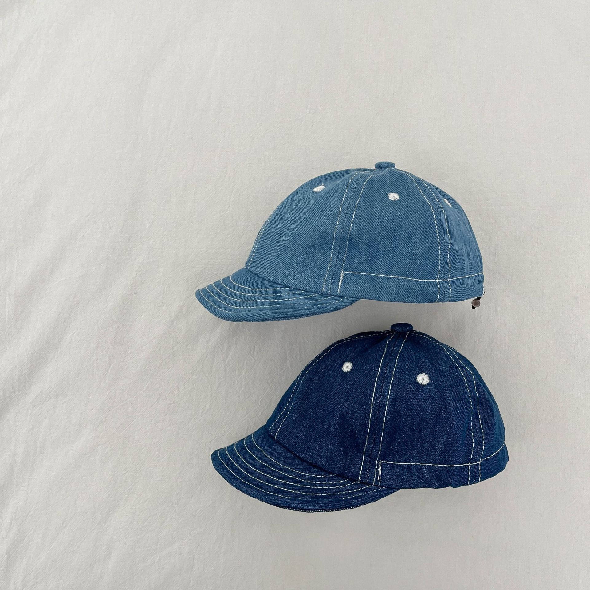 Gorra de mezclilla de verano, gorra de béisbol con cordón de personalidad guapa para bebés, niños y niñas, sombreros finos de protección solar, marea