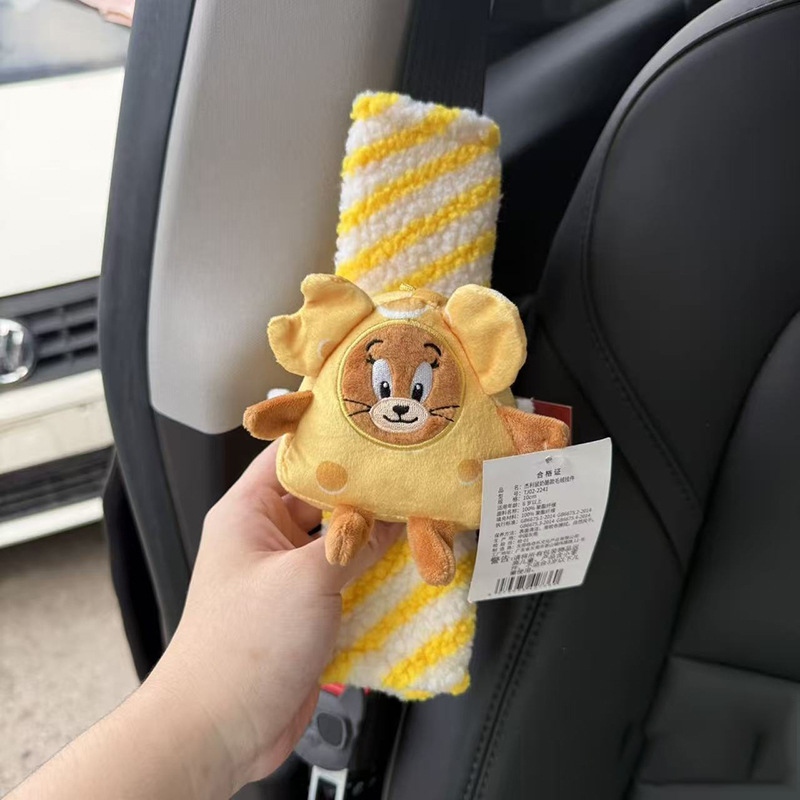 Protector de Hombro para Cinturón de Seguridad de Peluche para Auto