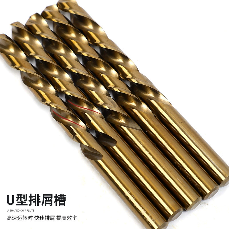 Сверло спиральное M2 из быстрорежущей стали для стальных листов и нержавеющей стали, универсальное сверло для сверления отверстий в металле, специальная головка с прямым хвостовиком для сверления.