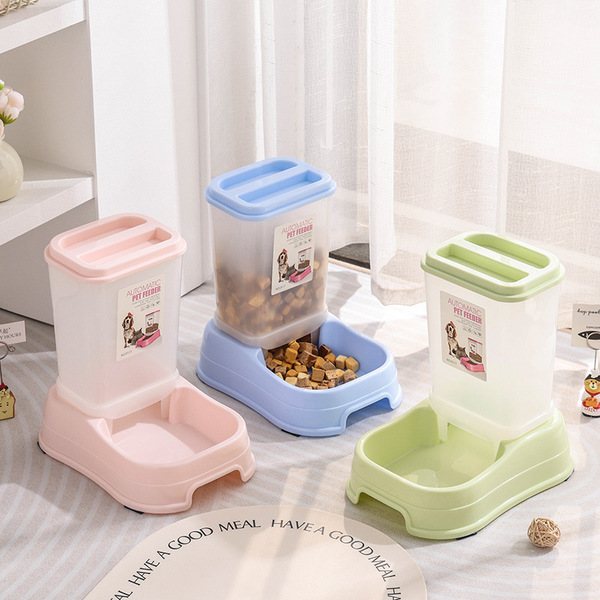 Ready stock pet feeder large capacity automatic feeder dog bowl cat…
