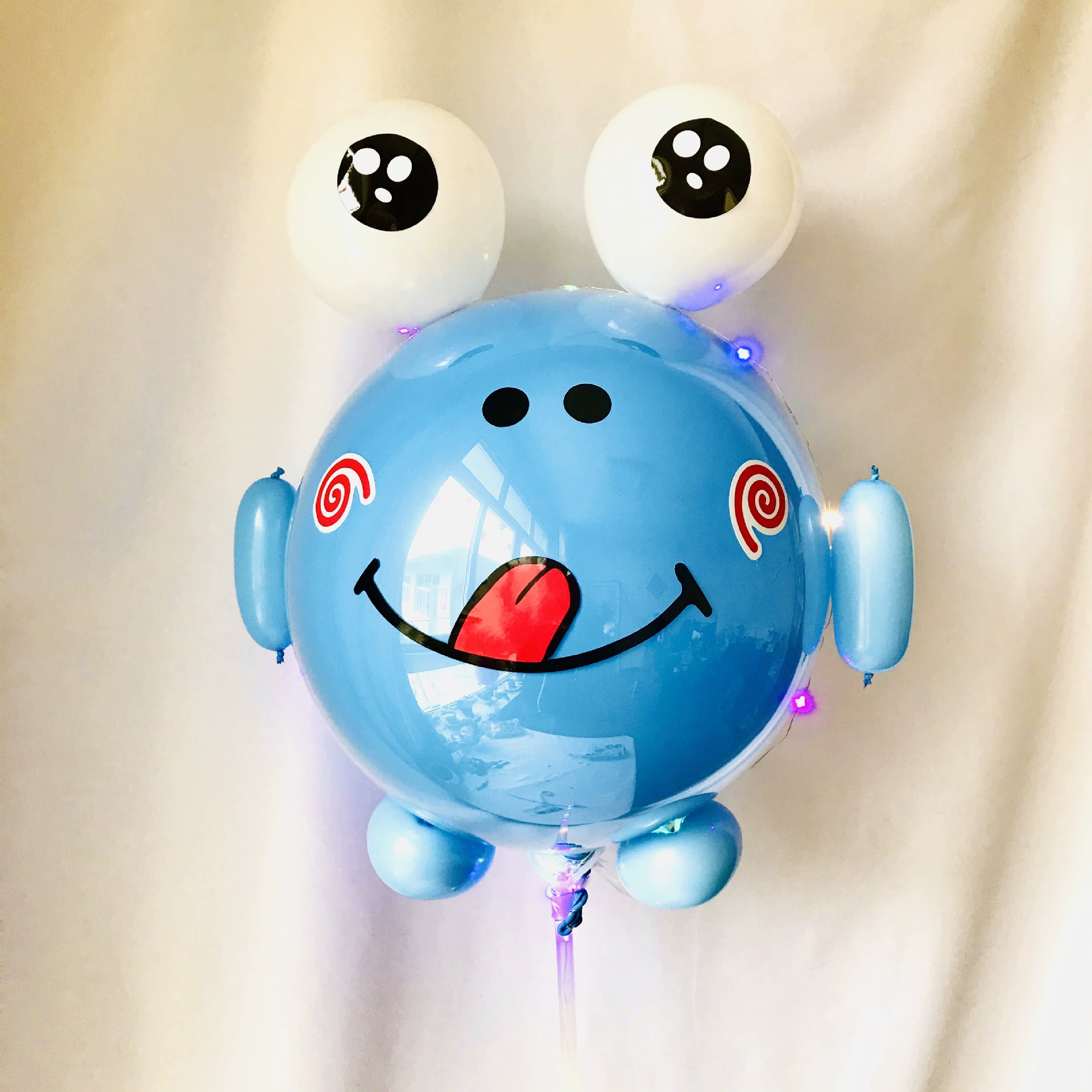Balloon with light, cartoon materials set, internet celebrity