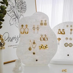 ins geometric moiré plate jewelry photo earring stand ornaments jewelry creative jewelry earring stand photography background stand