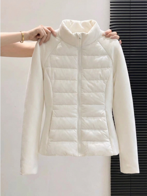 Black Lightweight down Jacket for Women, New Autumn and Winter Style, Slim Fit, Warm Inner Lining, Short Coat for Petite Figures