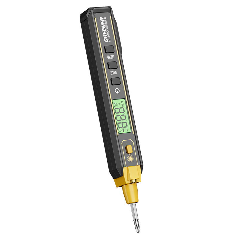 Lvlin Electric pen electricista prueba especial de fuga de línea de ruptura, pantalla digital inteligente multifuncional para el hogar, detector de fugas, bolígrafo