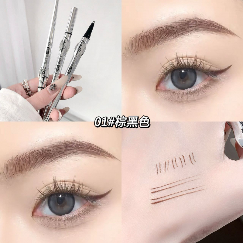 Kakashow dos lápiz de cejas de agua impermeable a prueba de sudor, maquillaje no es fácil de marearse, raíz clara, lápiz de cejas salvajes al por mayor.