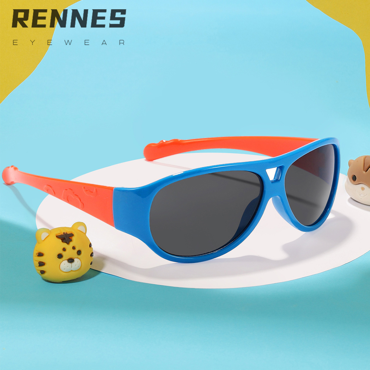 Gafas gafas de sol para niños y niñas gafas de sol de verano a prueba de rayos UV gafas de sol piloto de doble haz de moda