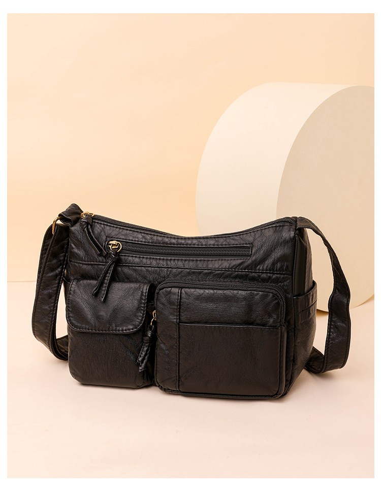 Dames schoudertas van gewassen pu-leder in retro stijl_voghion.com