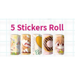 스티커 비즈 [5개] 임의 스타일