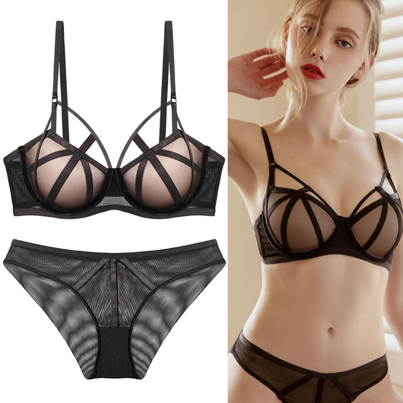 Comercio exterior sexy encaje sujetador ropa interior de las mujeres traje pequeño pecho push up Top soporte sujetador puro deseo ropa interior conjunto
