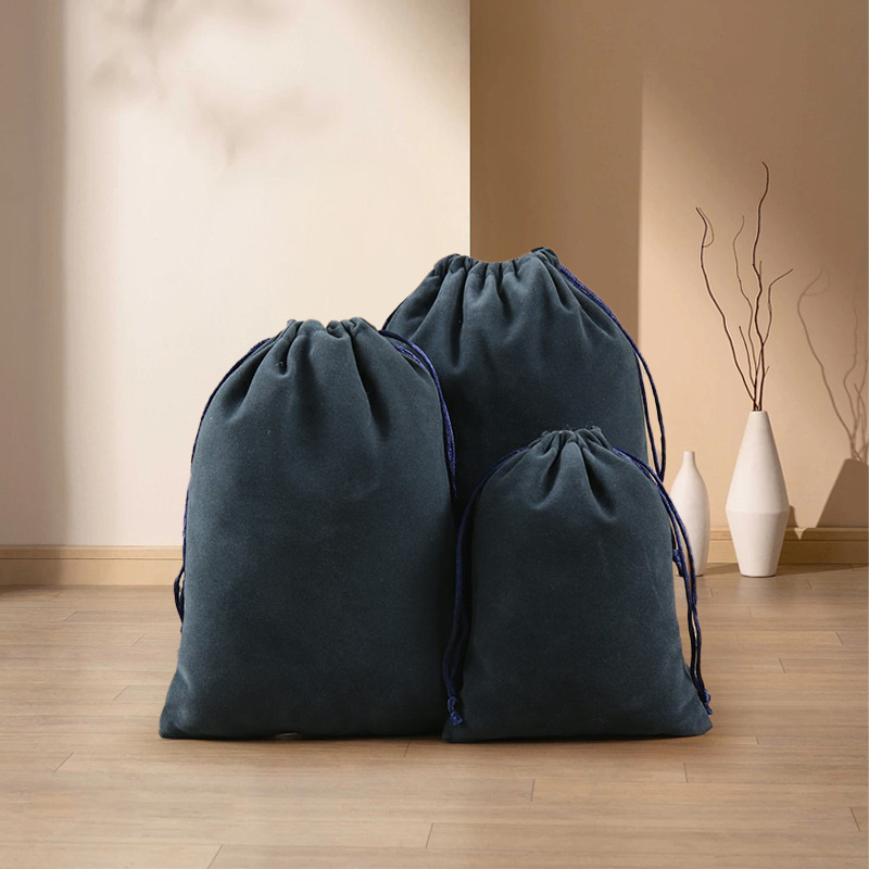Bolsa de terciopelo de boca de Shu Corea tira de la cuerda Corea del Sur joyas de regalo de color para recibir pequeñas bolsas de tela engrosadas bolsas de regalo de joyas