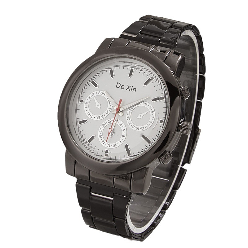 Comercio electrónico transfronterizo popular nuevo reloj de hombre luminoso estudiante masculino moda coreana correa de acero deportes reloj de cuarzo