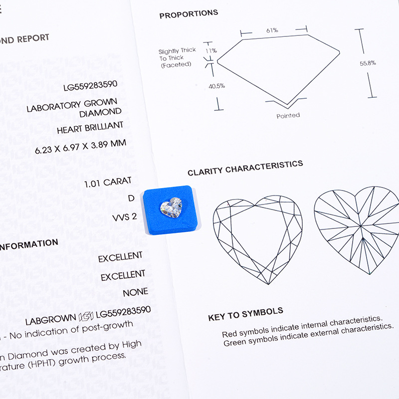22g Weight Diamonds Classification 1 Piece Quantity Holiday, Daily Occasion Geometric Pattern Women's Gender Simple Style, Classic Style Style IGI Diamond Wholesale Laboratory Hphtcvd Henan Artificial Diamond Cultivation Diamond Factory D Color Perfect Circle Artificial Diamond 8