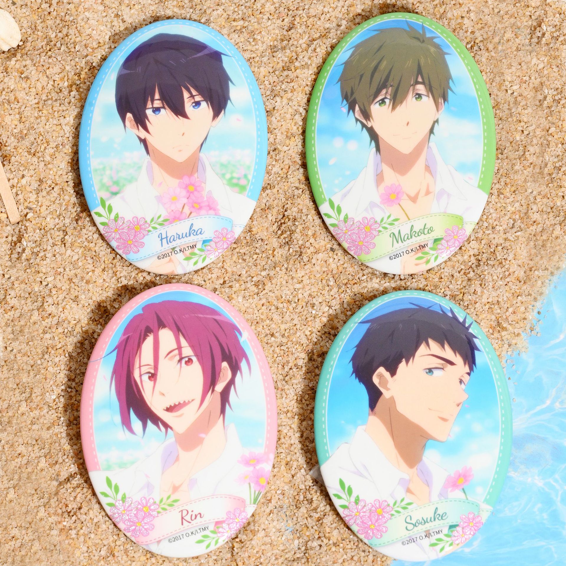 Manxu Genuine Free Men's Swimming Club Badge Blind Box Series