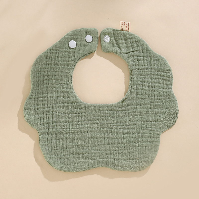 Babero de algodón para bebés Clase A babero de gasa de algodón para niños Toalla de saliva para recién nacidos de gasa suave de seis capas
