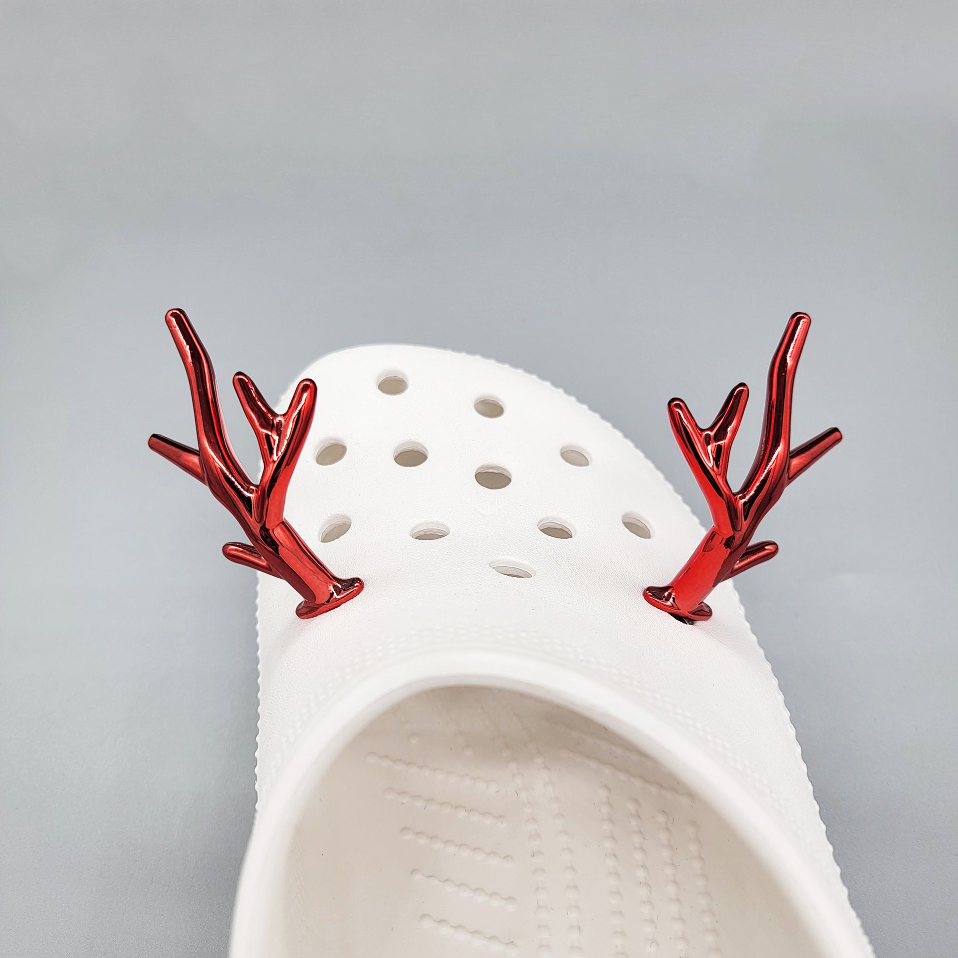 21g Weight Christmas Antlers Shoe Accessories Plastic Slippers Summer Shoe Buckle