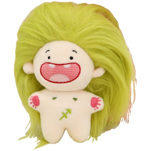 Cross-border e-commerce toothless baby funny high-looking twelve constellations long hair cotton rag doll keychain