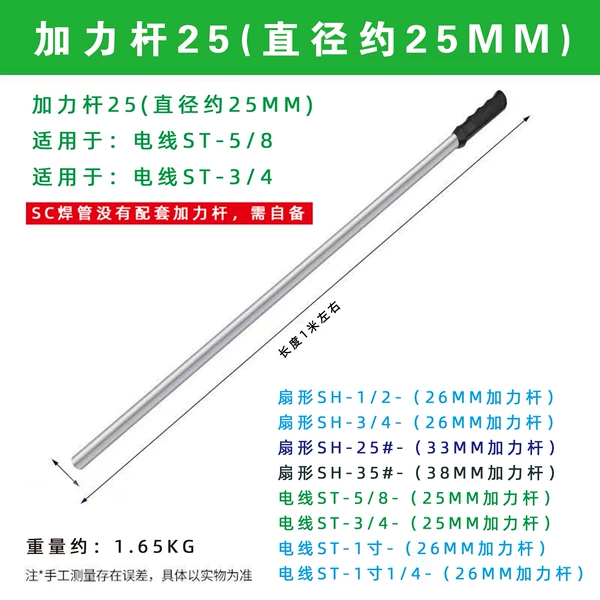 Afterburning rod diameter 25