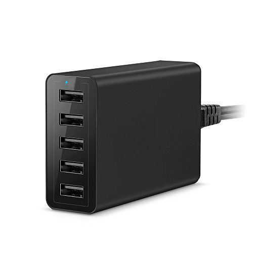 Cargador multipuerto de 40W 50W, exclusivo para el mercado internacional, con 5 puertos USB, adecuado para cargar tabletas y teléfonos móviles de Apple.
