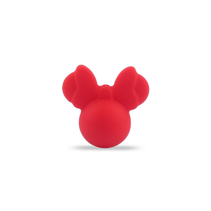 Amazon Comercio exterior nuevo bebé suministros de silicona Minnie teether perlas DIY collar pulsera accesorios la joyería