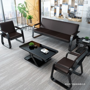Office Sofa Coffee Table Combination Simple Office Business Sofa Small Apartment Reception Room Leisure Sofa Modern Factory