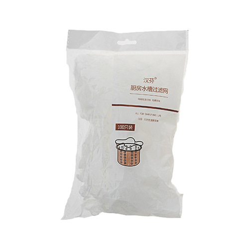 100 pieces kitchen sink filter, vegetable sink anti-clogging net, floor drain, hair sewer garbage bag garbage net