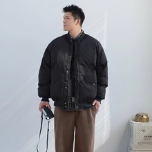 棉衣外套2024冬季新款港风情侣加厚保暖休闲男女同款宽松夹克棉服