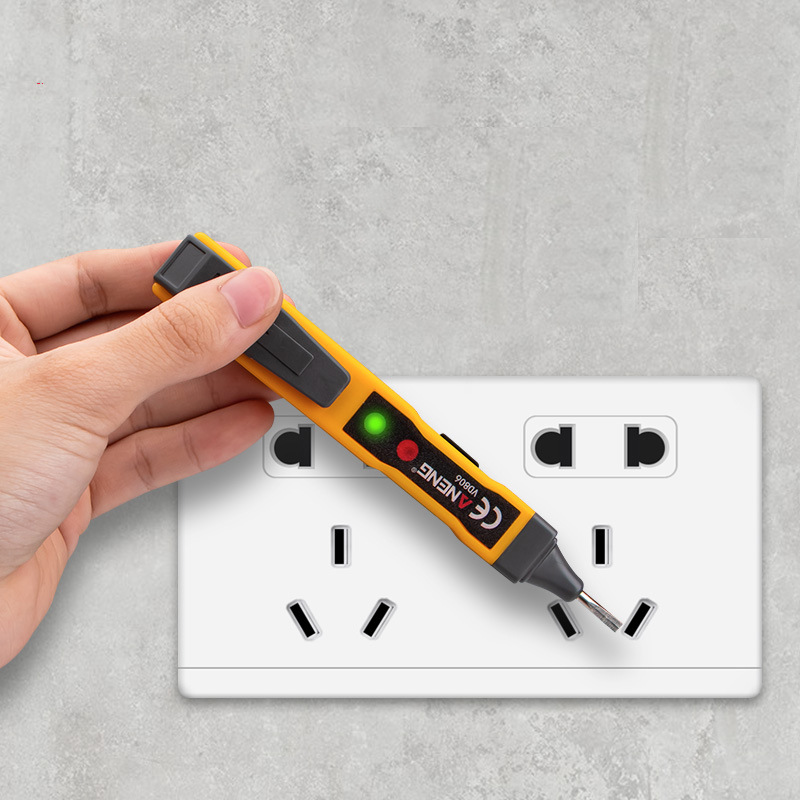 跨境声光报警测电笔多功能感应非接触断线检测查零火线电工试电笔