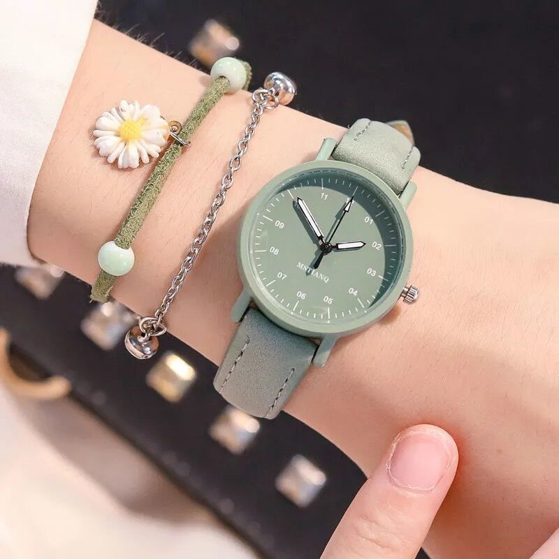 Korean Style Simple Elegant ins Style Girl's Middle School Girl's Fresh Style Antique Mori Style Lady's Antique Style Watch