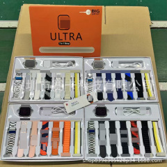 新品ultra 7 in1華強北スマートウォッチ8点セット真 � � ネジバックルストラップセットスポーツブレスレット