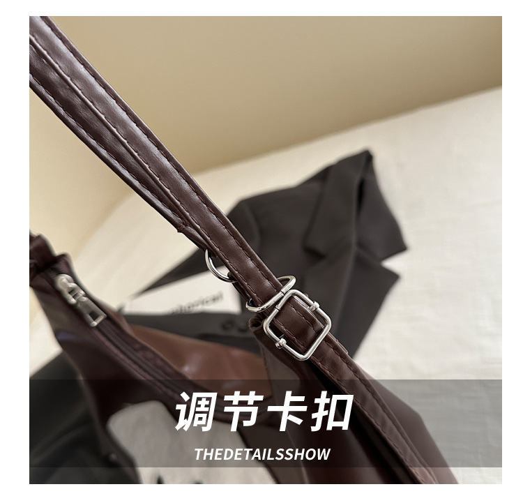 The new autumn and winter 2024 fashion cartoon backpack with simple, individual and niche design, single-shoulder bag and commuter tote bag Item Picture