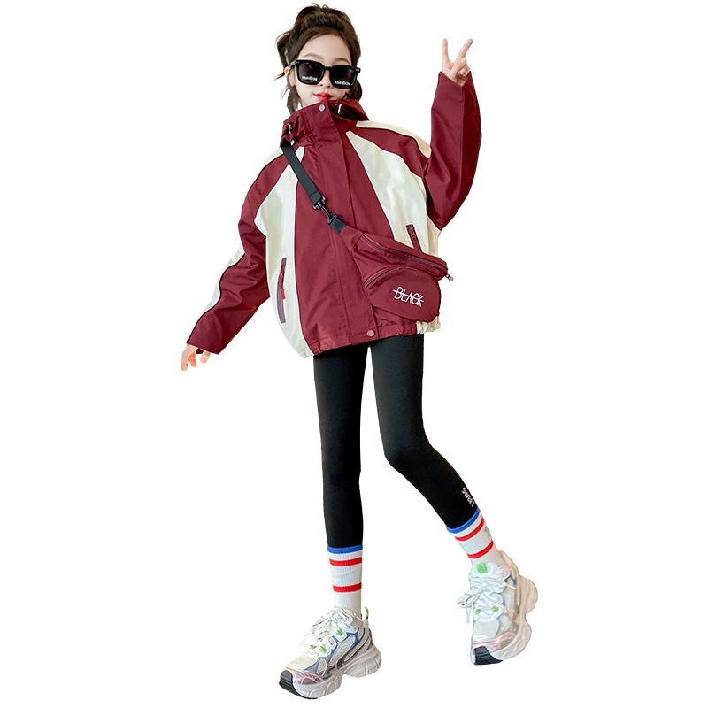 Демисезонная куртка для детей, Korean-Style Travel Hoody, с капюшоном, легкая (120–170 см)