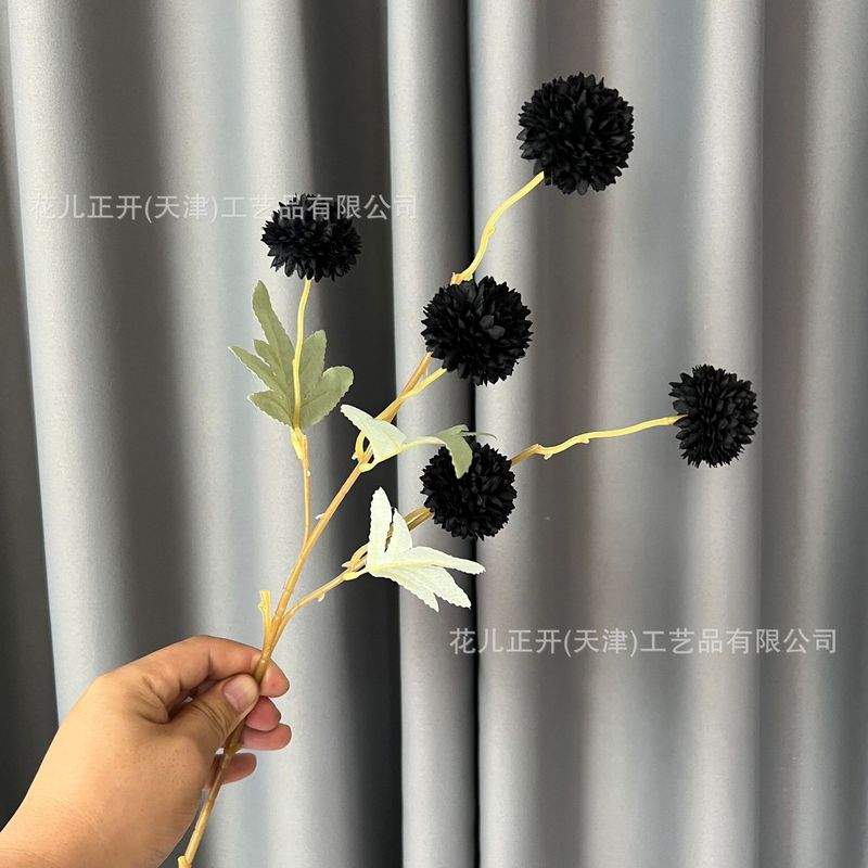 国境を越えた供給 5 ヘッド卓球菊タンポポネギボールメーカー卸売結婚式ホテル家の装飾シミュレーション花|undefined