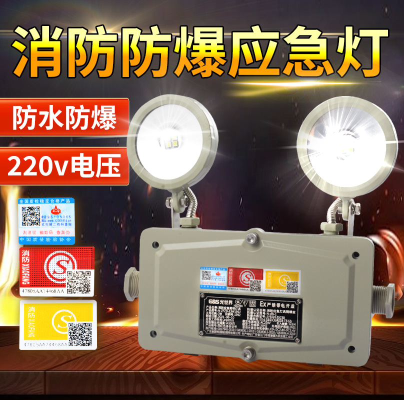 Guangshijie N1992 Explosion-proof Emergency Light 3W Explosion-proof Mining Light LED Plug-in Powered Emergency Lighting Fire Protection Wall-mounted Light