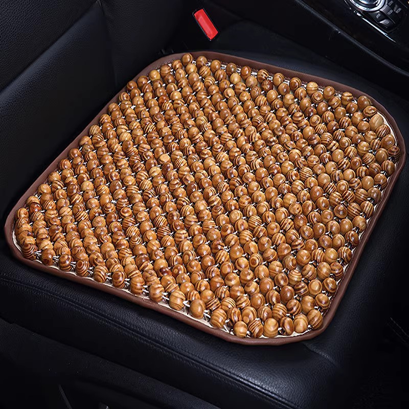 High-end Car Wood — Universal Seat cushion, seat cover - olive-green-4646-square-cushion-pine-wood