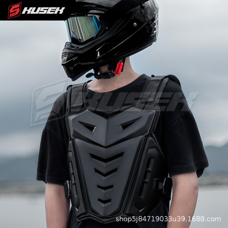 Off-Road Motorcycle Anti-Fall Vest, Chest Protector, Back Protector, Elbow Protector, Knee Protector Set, Protective Armor, Four-Season Motorcycle Armor Clothing
