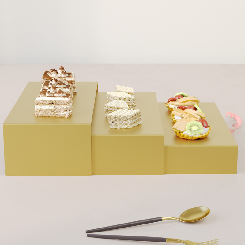 Transfronterizos Amazon temu postre estante de exhibición bandeja de pastel estante de pastel diseño de cumpleaños