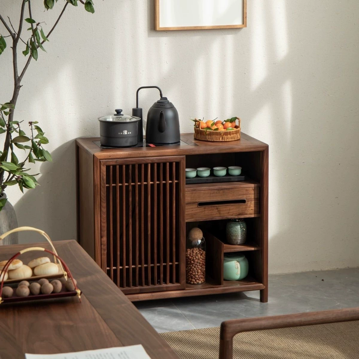 Новый чайный шкаф из цельного дерева в китайском стиле, чайный столик, боковой шкаф, чайный шкаф, чайный шкаф, чайный шкаф, чайный шкаф, чайный шкаф