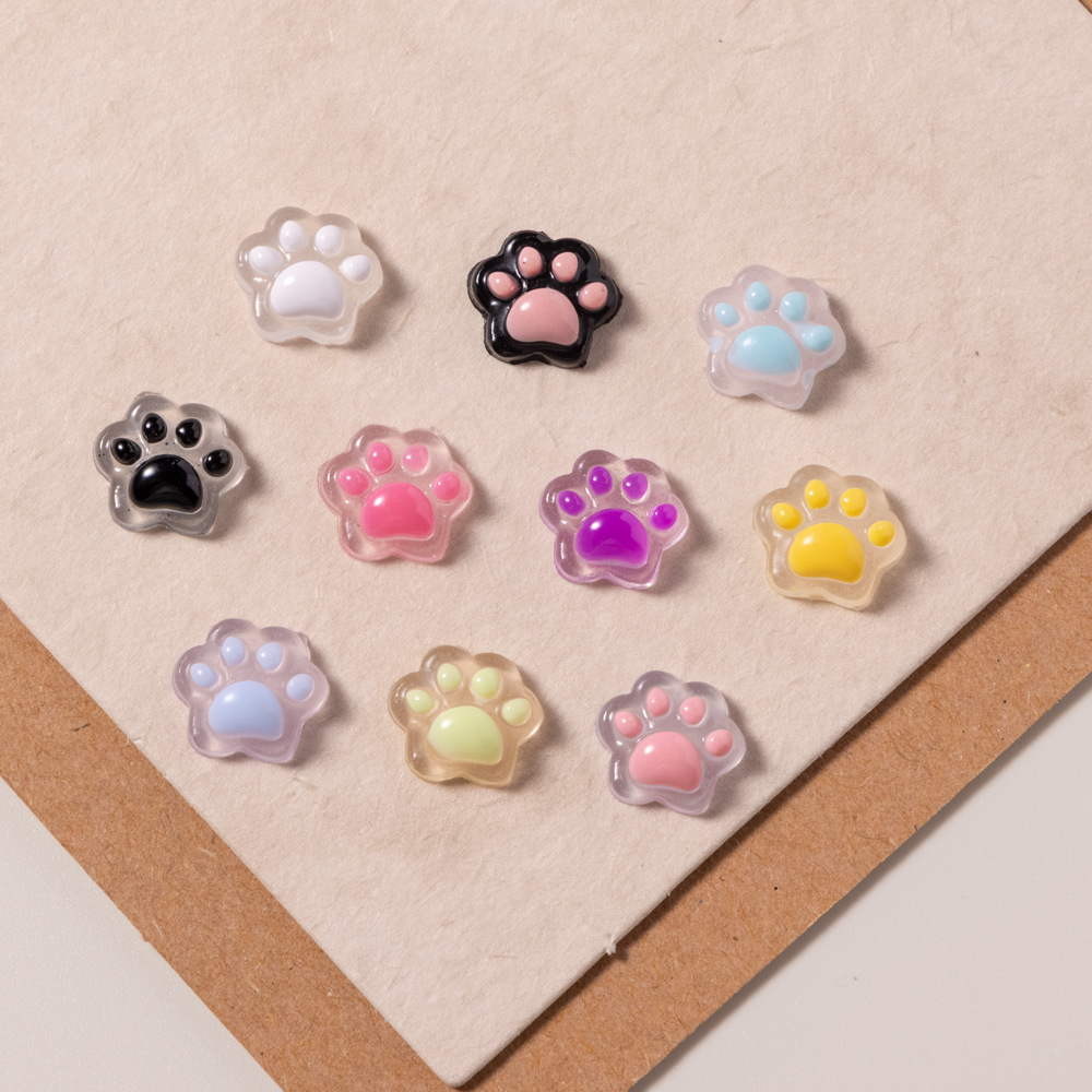 [귀여운 고양이 발톱/9x10mm] #랜덤 혼합 색상