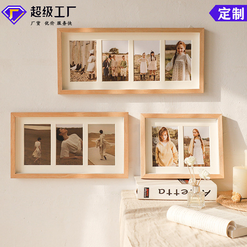 Sample Custom Size Photo Washing Photo Frame Combination Photo Table to Custom Picture Frame Wall Hanging Three Connected Sample Custom Size Photo Washing Photo Frame Combination Photo Table to Custom Picture Frame Wall Hanging Three Connected