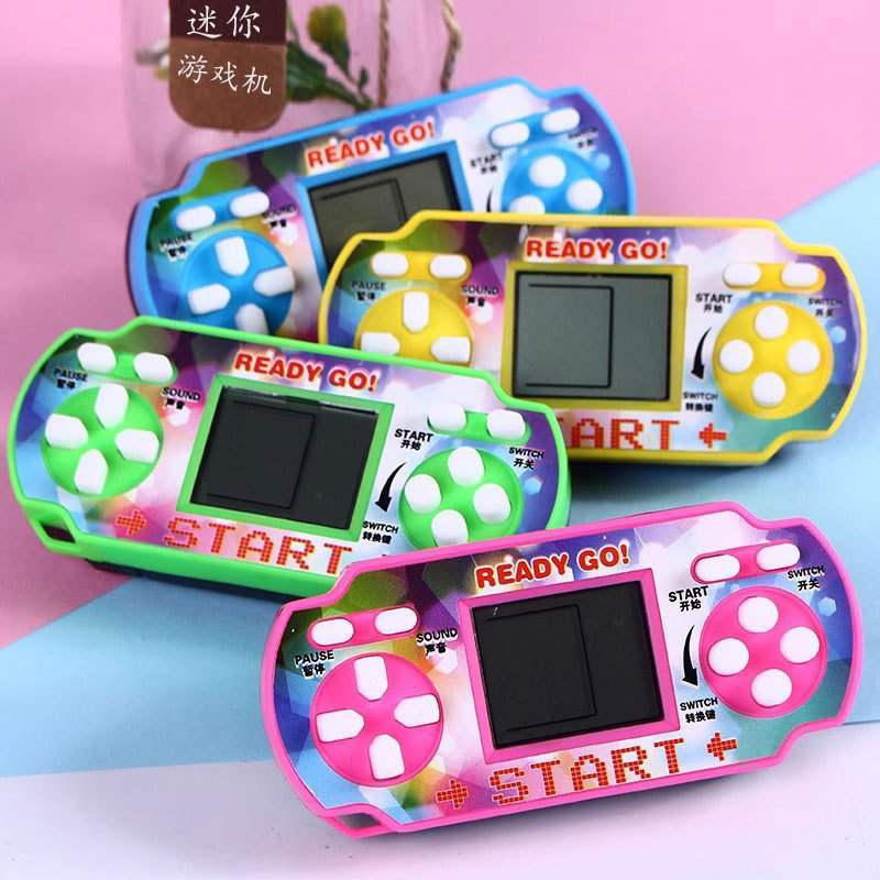 Mini Portable Handheld Small Game Console Handheld Childhood Traditional Classic Tetris Educational Toy