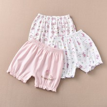 分销儿童花苞灯笼三分短裤氨棉出口童装源头工厂出口日系女孩打底