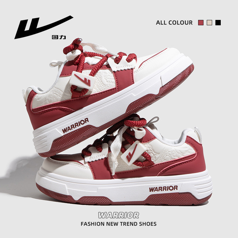 HuiLi Cherry Rojo nuevo zapato de tablero impresa dulce muffin zapatos de suela gruesa empalmado correa de color de la escuela zapatos de mujer