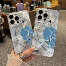 爱心飞机适用iphone17手机壳苹果16pro欧美14promax13潮流15小众