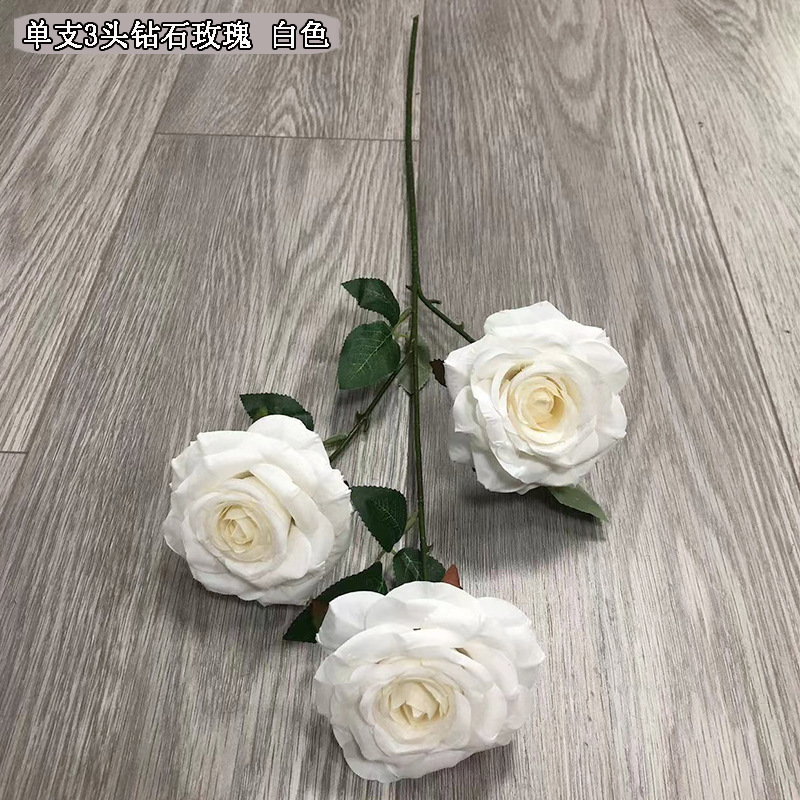 3 헤드 다이아몬드 로즈 화이트