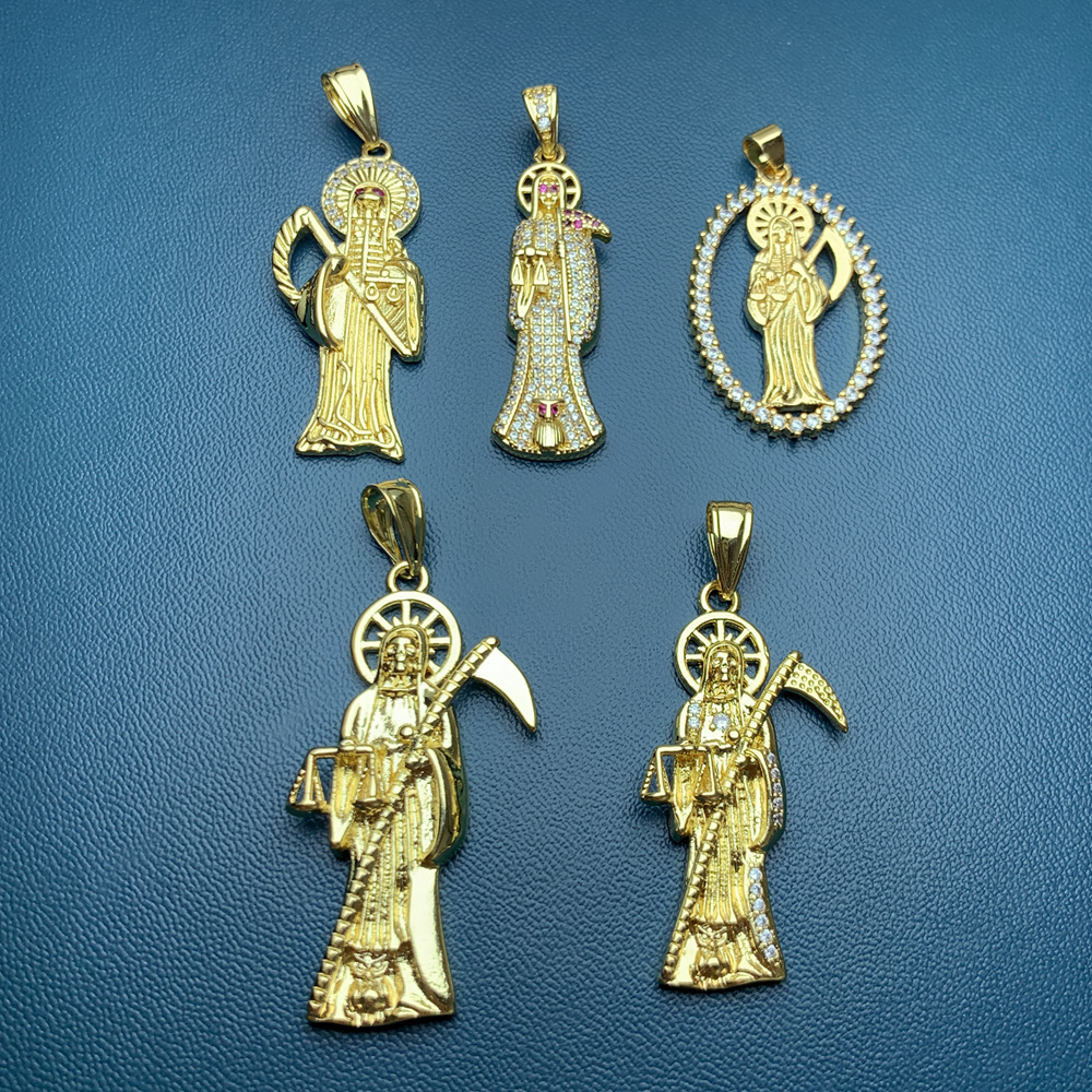 1 Piece Copper Zircon Human Pendant display picture 2