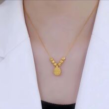 榴莲项链小众设计感榴莲往返寓意爆款节日礼物高级感精致配饰夏季
