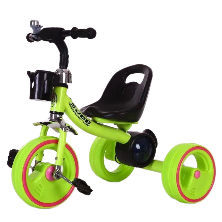 Fabricante nuevo comercio exterior exportación triciclo infantil flash bandas de ruedas música iluminación bicicleta carro bicicleta